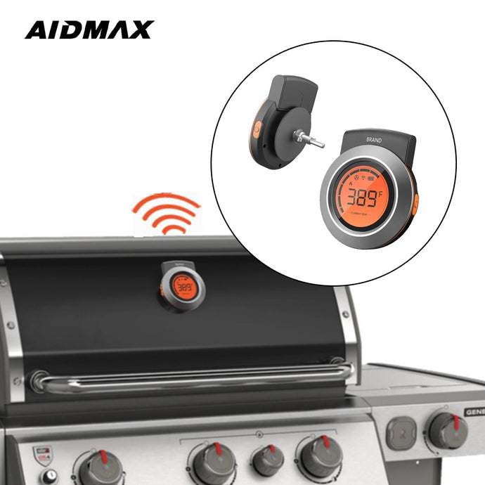 AidMax AT01 500 Celsius Wireless Bluetooth BBQ Smoker Grill Thermometer Temperature Gauge Barbecue Kitchen Thermometer with APP