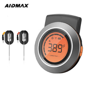 AidMax AT01 500 Celsius Wireless Bluetooth BBQ Smoker Grill Thermometer Temperature Gauge Barbecue Kitchen Thermometer with APP